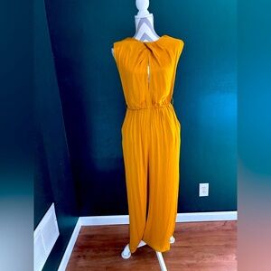 Zara XS NWT Mustard Jumpsuit